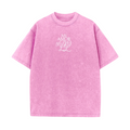 T-shirt over size mi amor, 5DOLZ rose, délavé