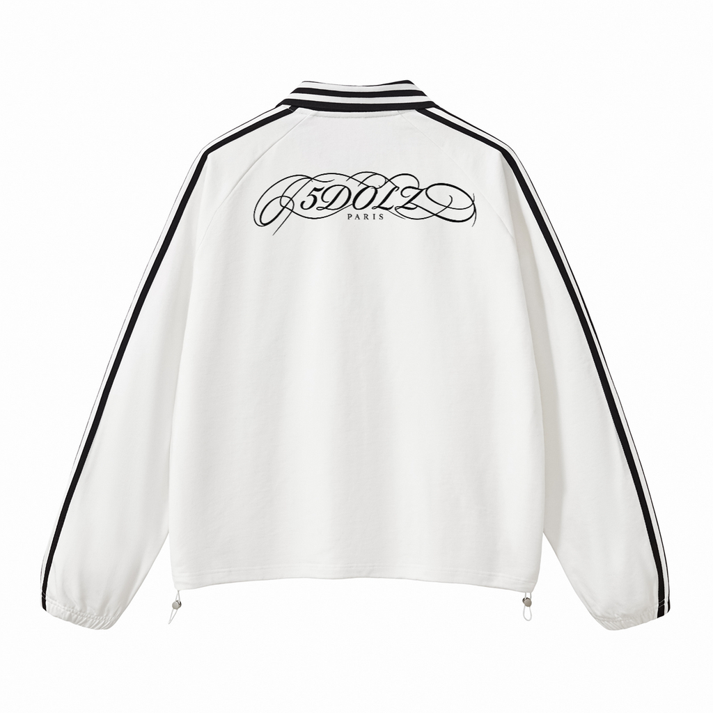 Sweat - shirts oversize col rayé White  5DOLZ
